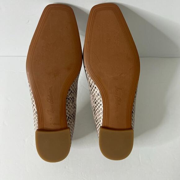 Sam Edelman Snake beige flats loafers shoes Sz 7 - Picture 9 of 10